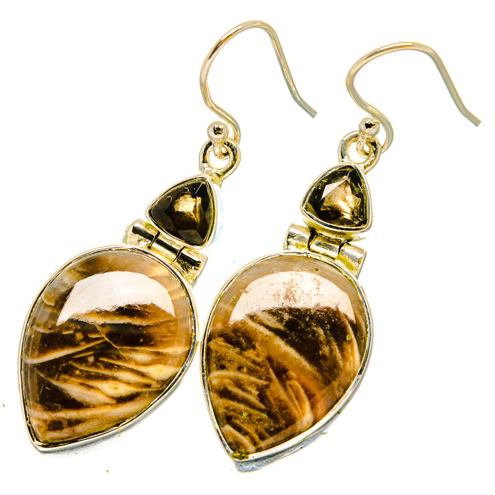 Turkish Tube Agate Earrings handcrafted by Anasilvercos - EARR420830