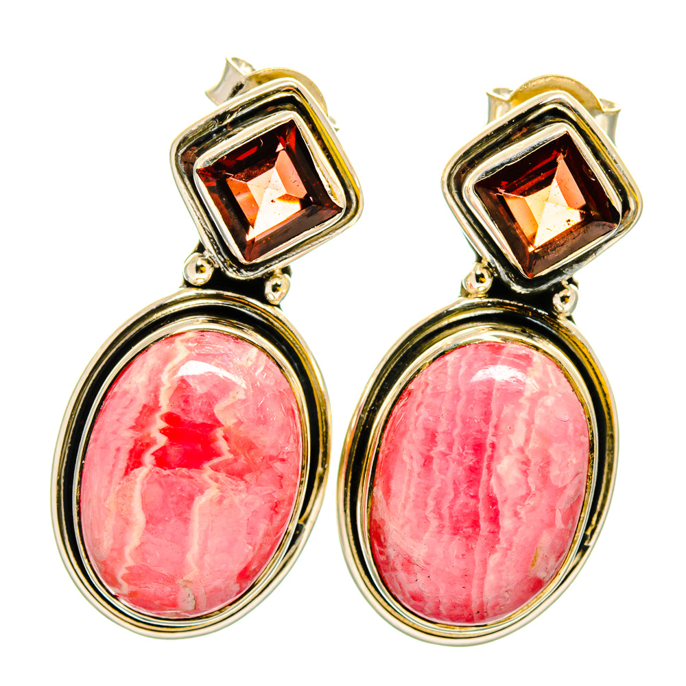 Rhodochrosite Earrings handcrafted by Anasilvercos - EARR420838