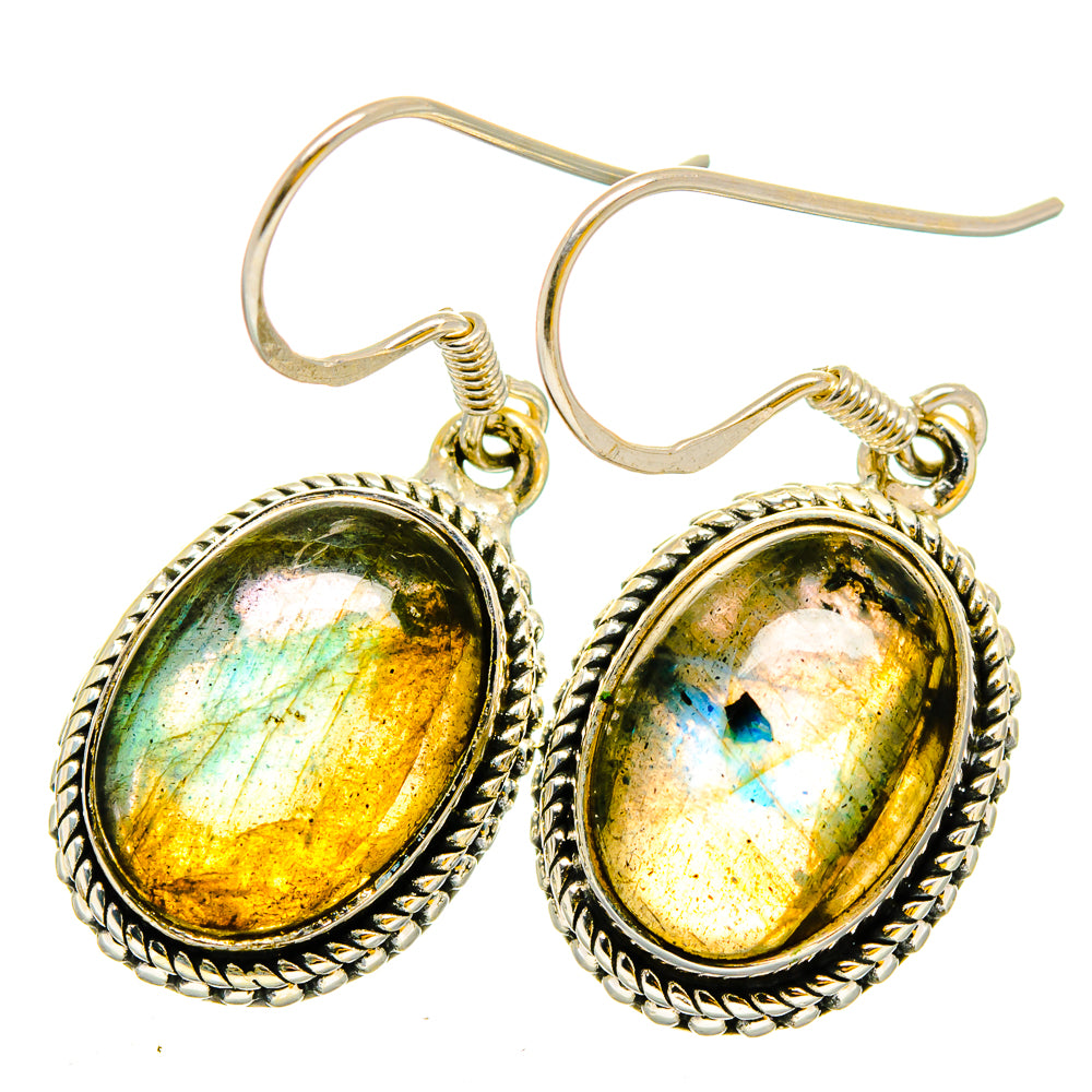 Labradorite Earrings handcrafted by Anasilvercos - EARR420840