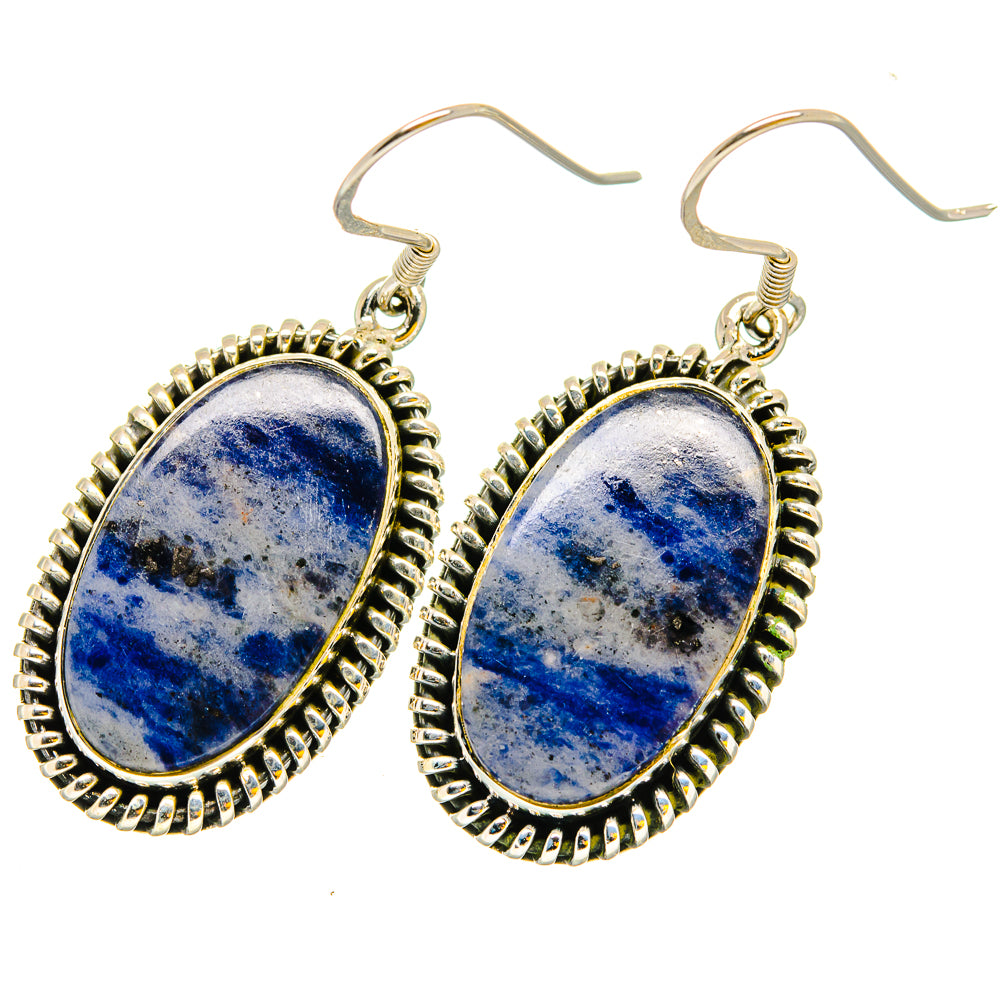 Sodalite Earrings handcrafted by Anasilvercos - EARR420841