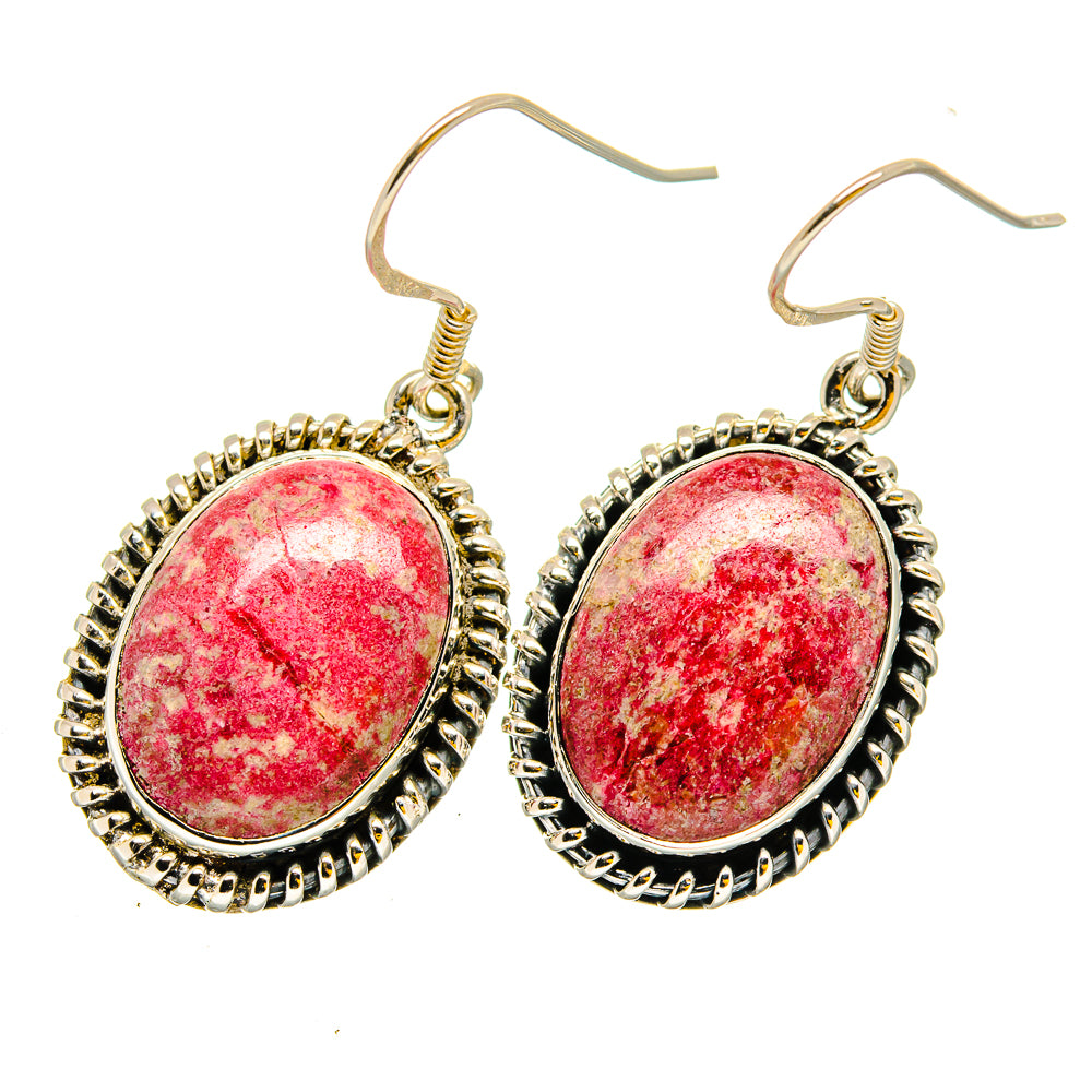 Thulite Earrings handcrafted by Anasilvercos - EARR420842