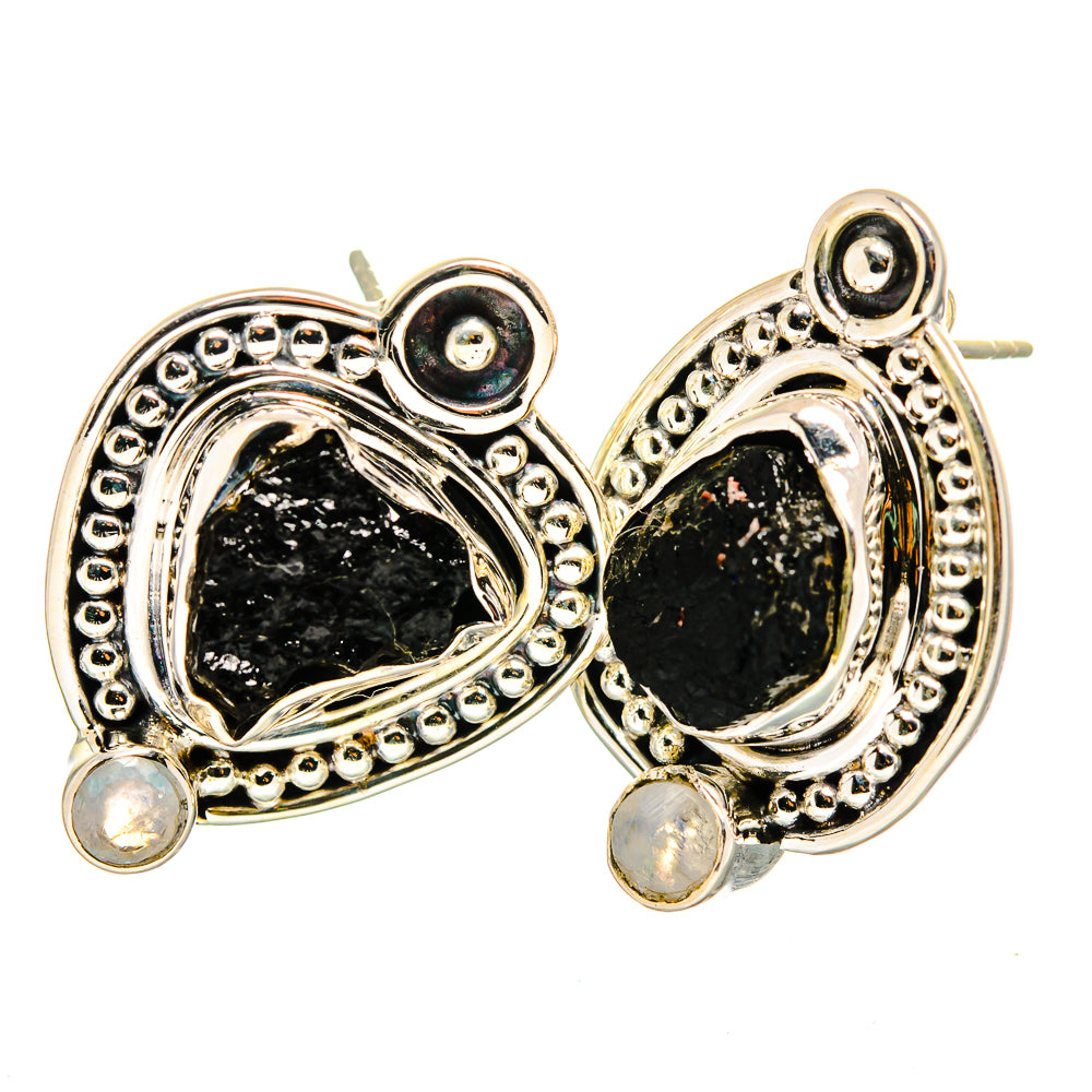 Black Tourmaline Earrings handcrafted by Anasilvercos - EARR420854
