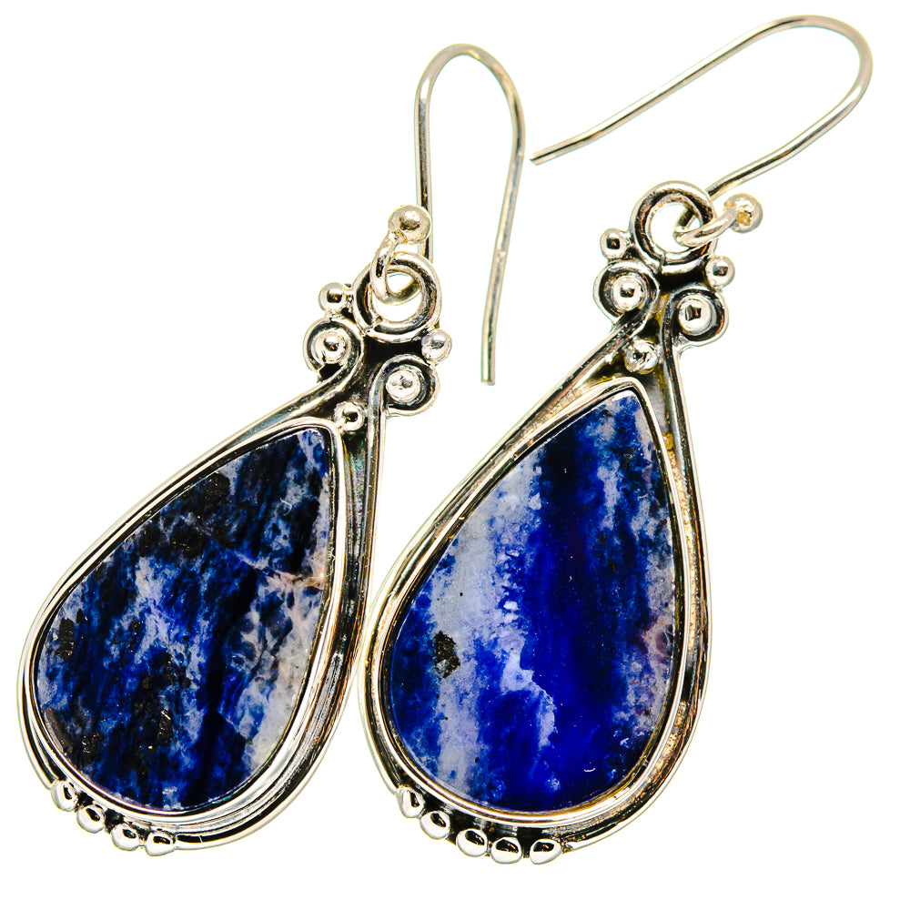 Sodalite Earrings handcrafted by Anasilvercos - EARR420862