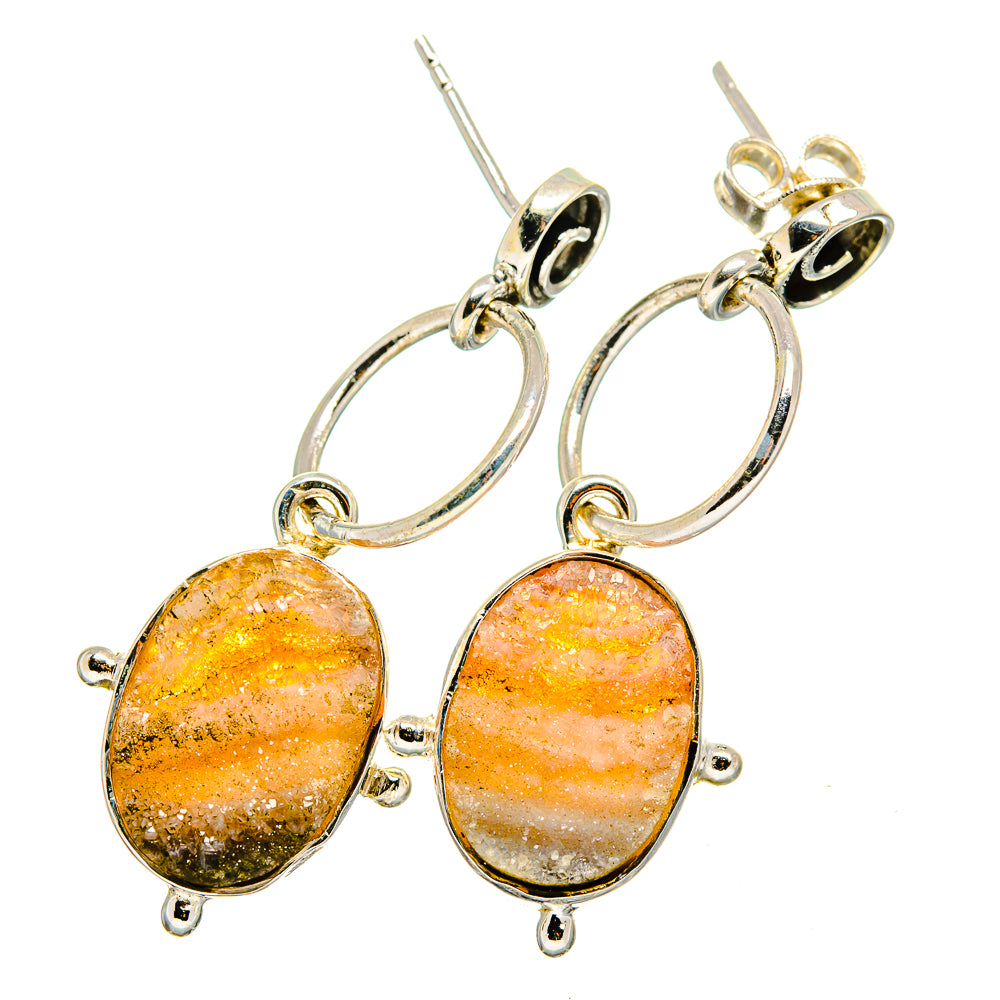 Desert Druzy Earrings handcrafted by Anasilvercos - EARR420867