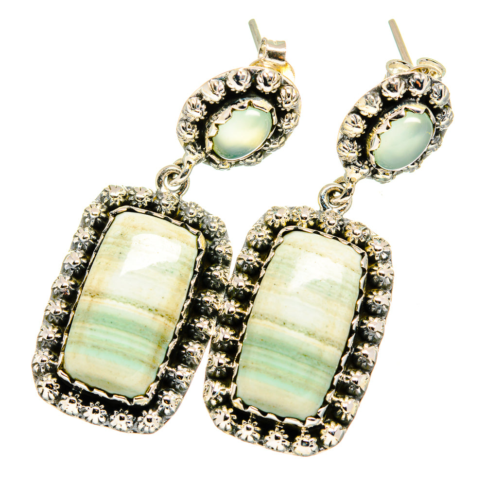 Green Jasper Earrings handcrafted by Anasilvercos - EARR420880