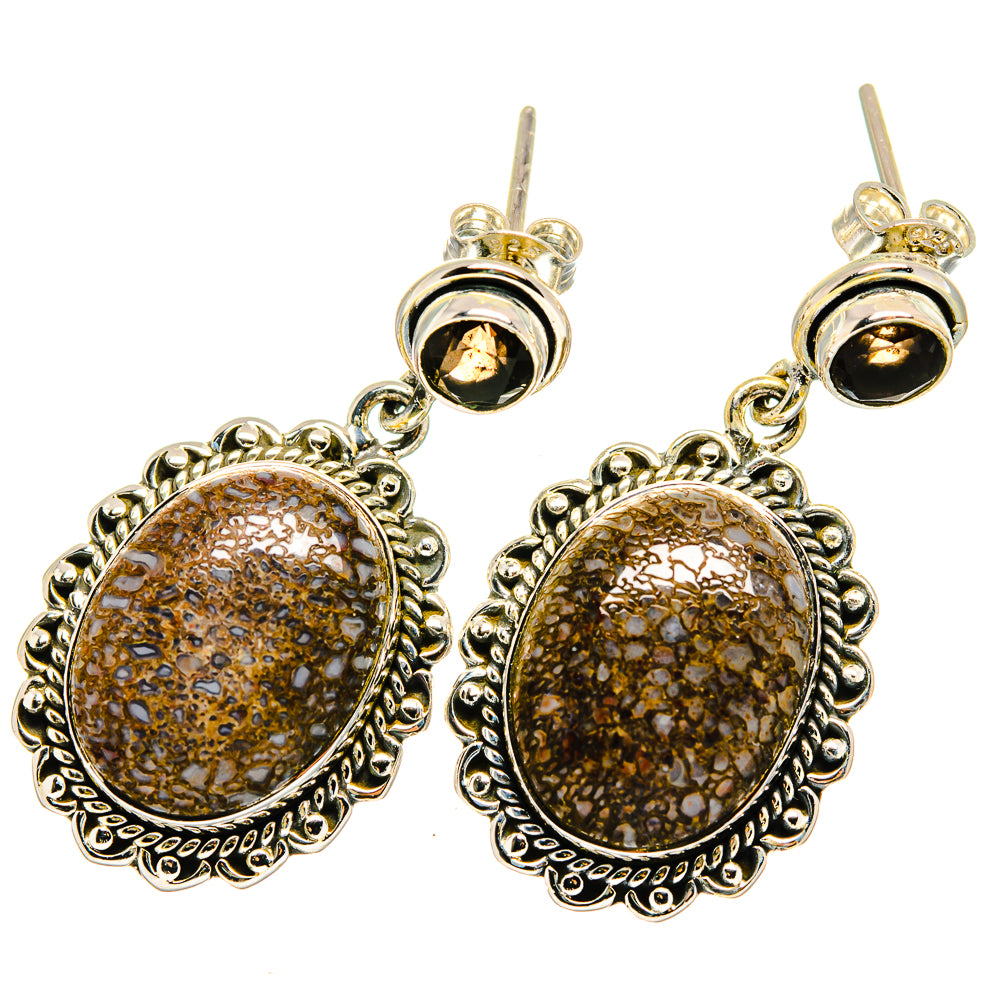 Dinosaur Bone Earrings handcrafted by Anasilvercos - EARR420889