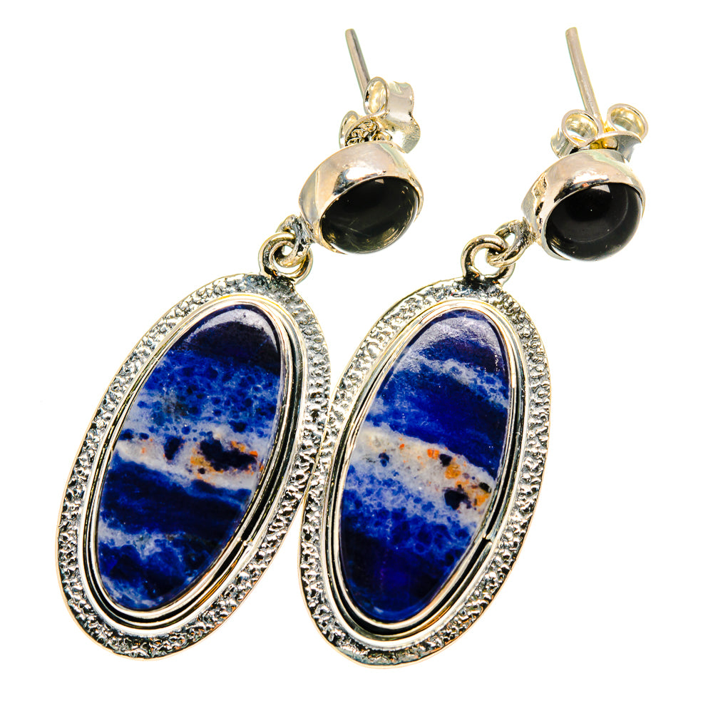 Sodalite Earrings handcrafted by Anasilvercos - EARR420891