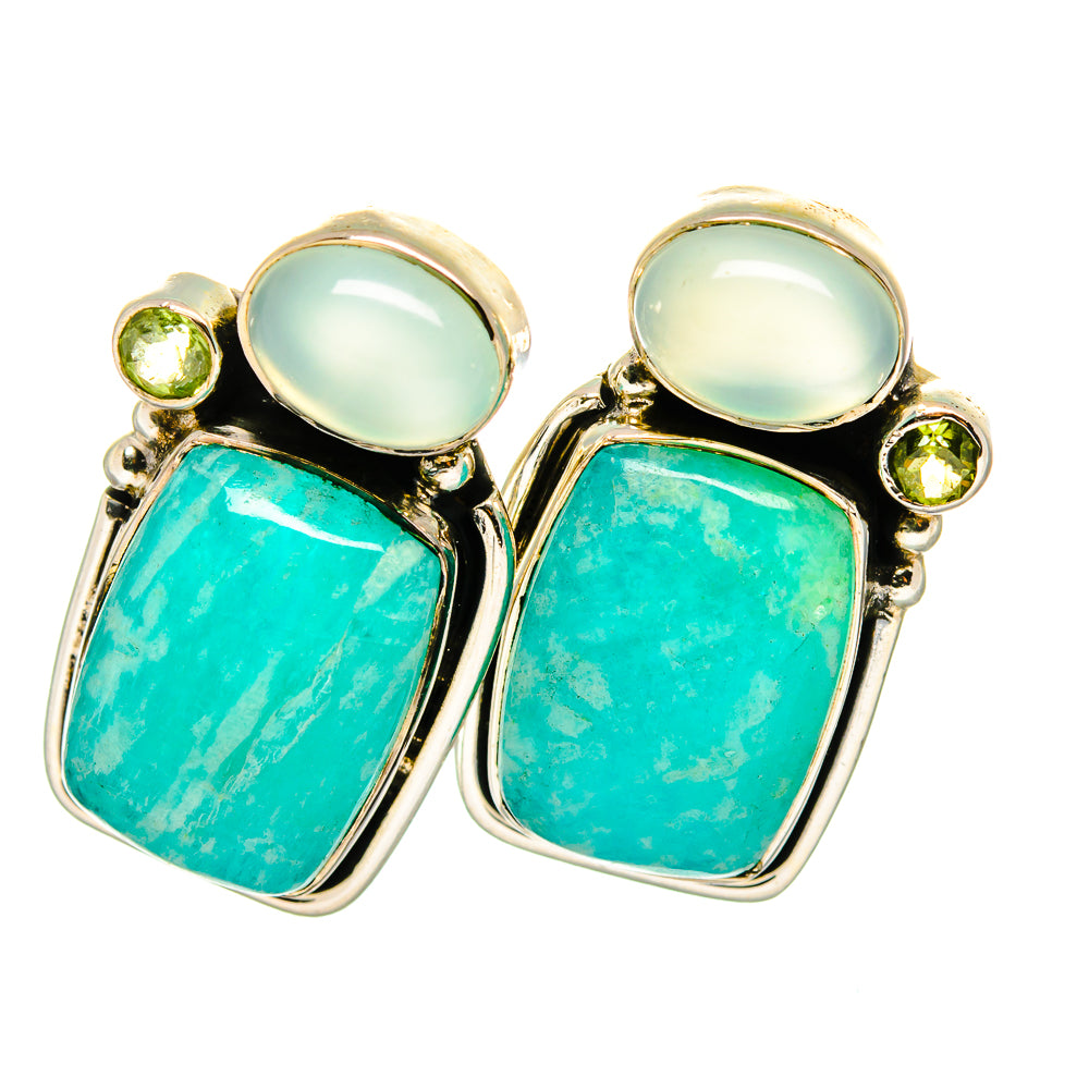 Amazonite Earrings handcrafted by Anasilvercos - EARR420918