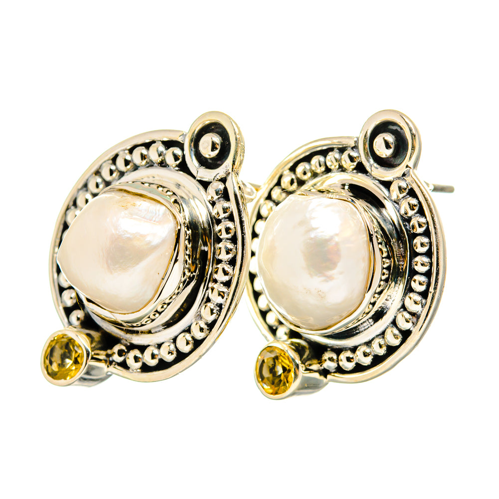 Cultured Pearl Earrings handcrafted by Anasilvercos - EARR420923