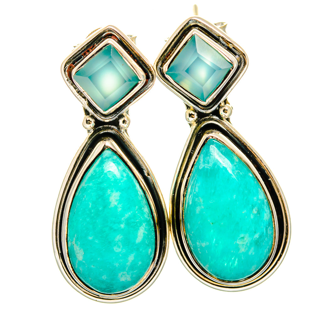 Amazonite Earrings handcrafted by Anasilvercos - EARR420942