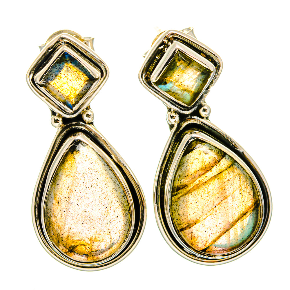 Labradorite Earrings handcrafted by Anasilvercos - EARR420957