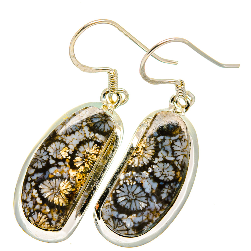 Fossil Coral Earrings handcrafted by Anasilvercos - EARR420964