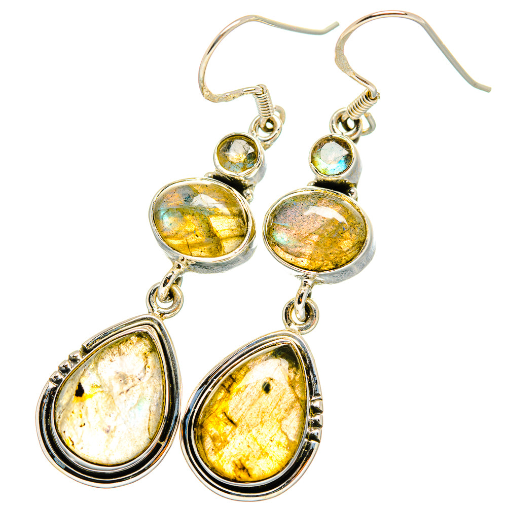 Labradorite Earrings handcrafted by Anasilvercos - EARR421012