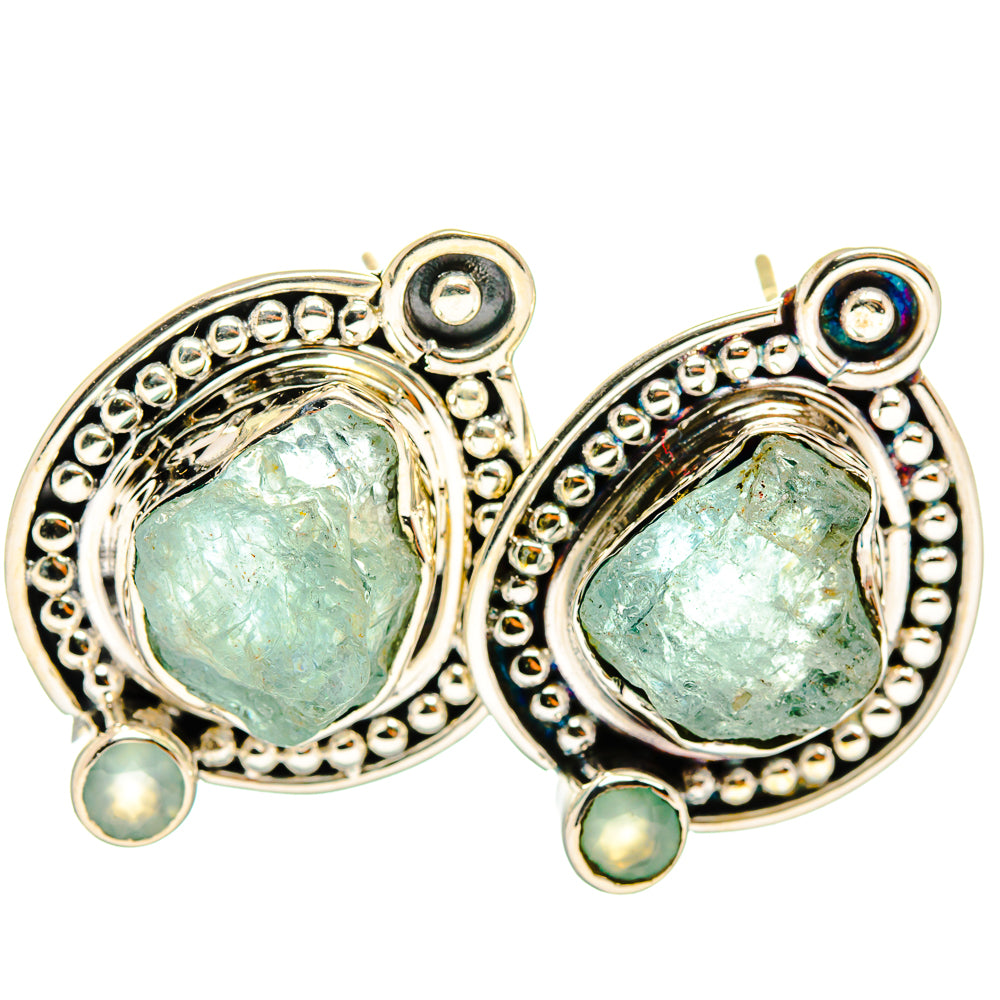 Aquamarine Earrings handcrafted by Anasilvercos - EARR421028