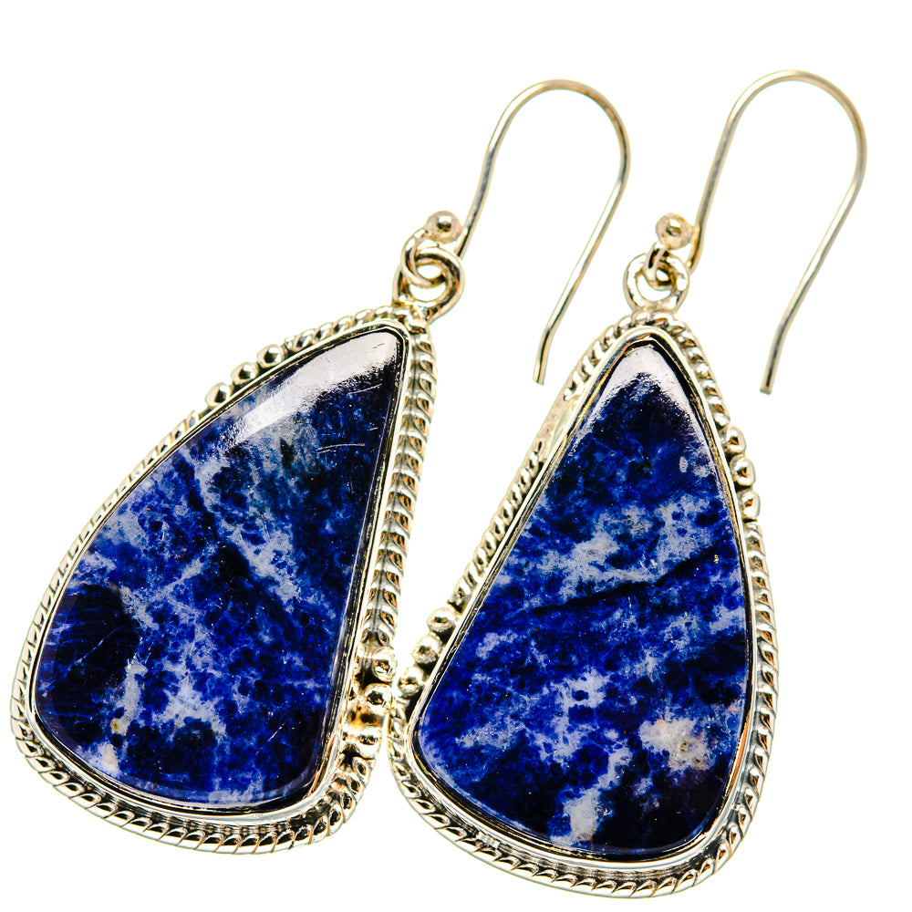 Sodalite Earrings handcrafted by Anasilvercos - EARR421031