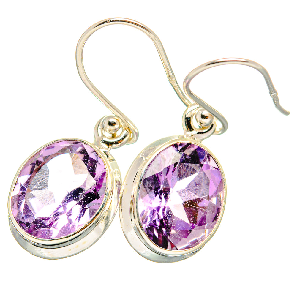 Amethyst Earrings handcrafted by Anasilvercos - EARR421034