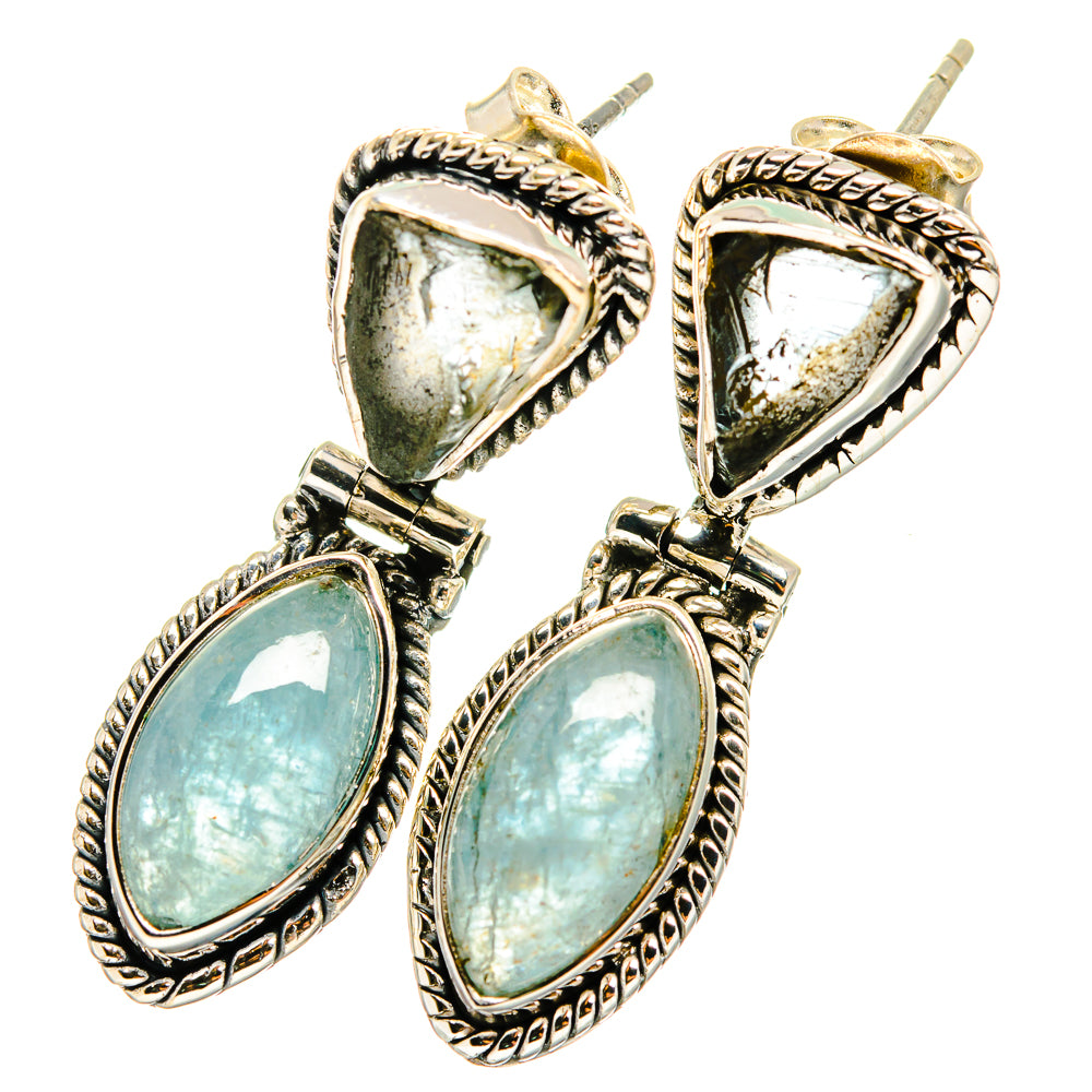 Aquamarine Earrings handcrafted by Anasilvercos - EARR421037