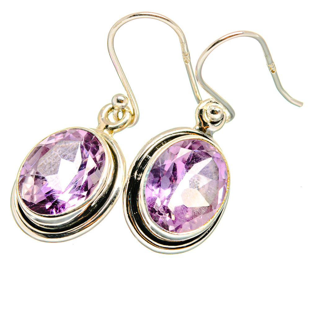 Amethyst Earrings handcrafted by Anasilvercos - EARR421043