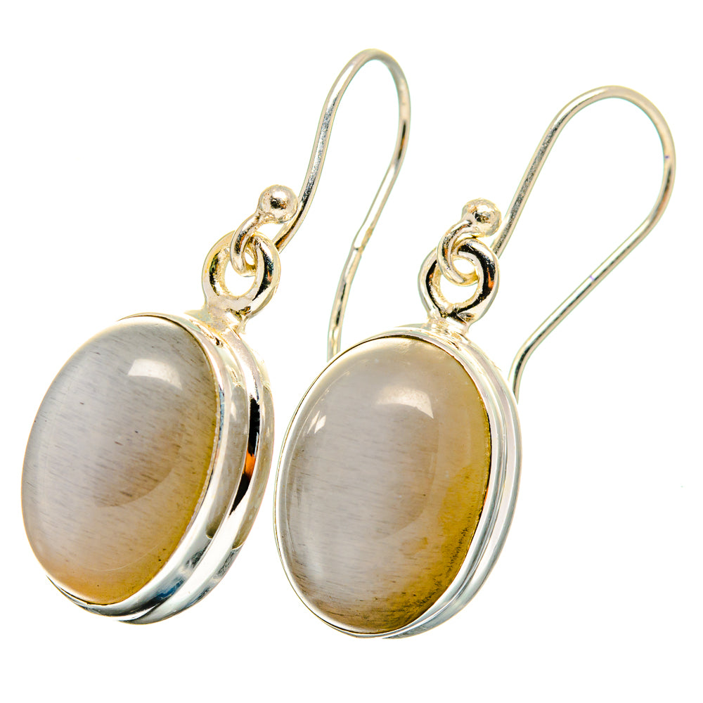 Moonstone Earrings handcrafted by Anasilvercos - EARR421044