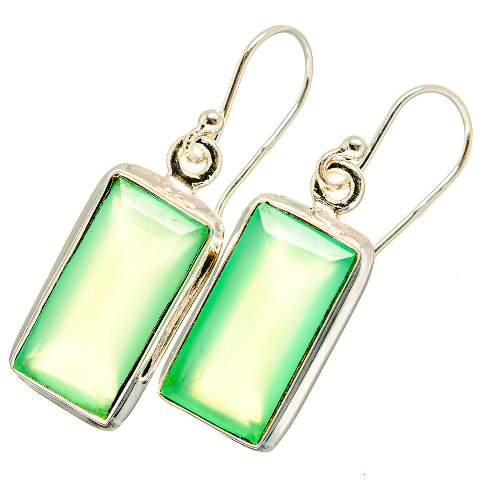 Prehnite Earrings handcrafted by Anasilvercos - EARR421048