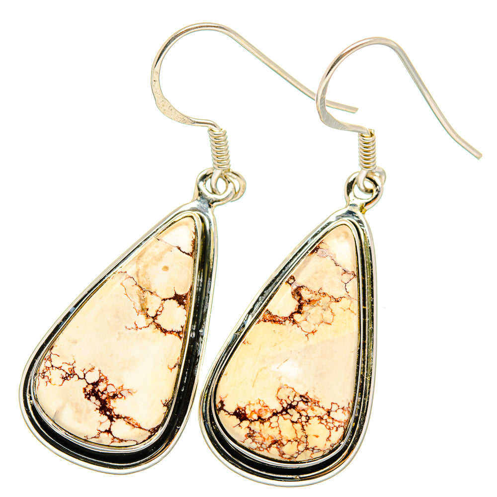 Wild Horse Jasper Earrings handcrafted by Anasilvercos - EARR421054