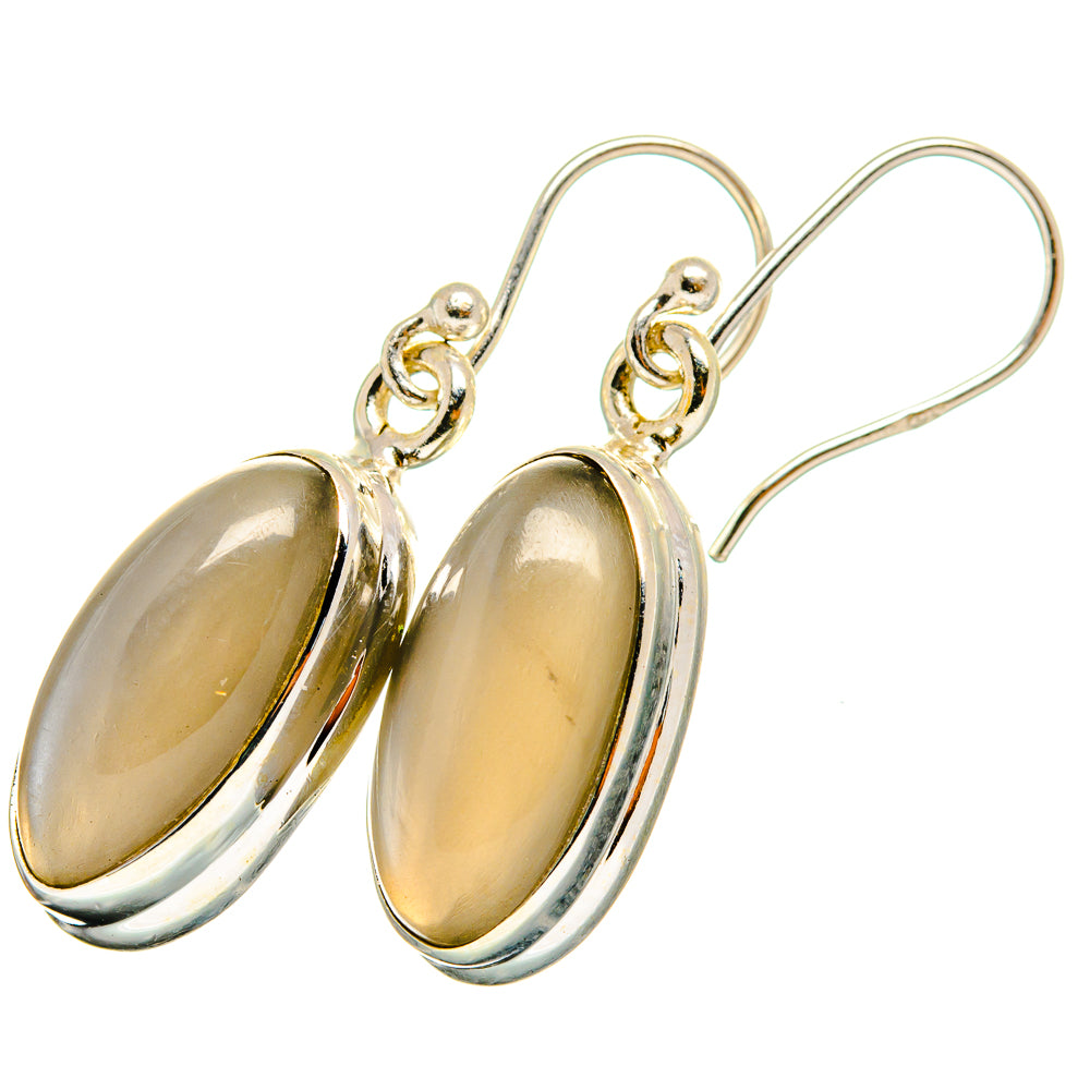 Moonstone Earrings handcrafted by Anasilvercos - EARR421057