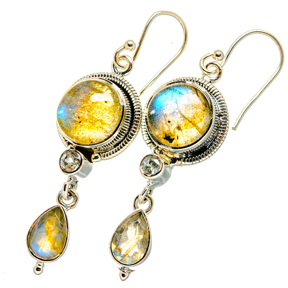 Labradorite Earrings handcrafted by Anasilvercos - EARR421071
