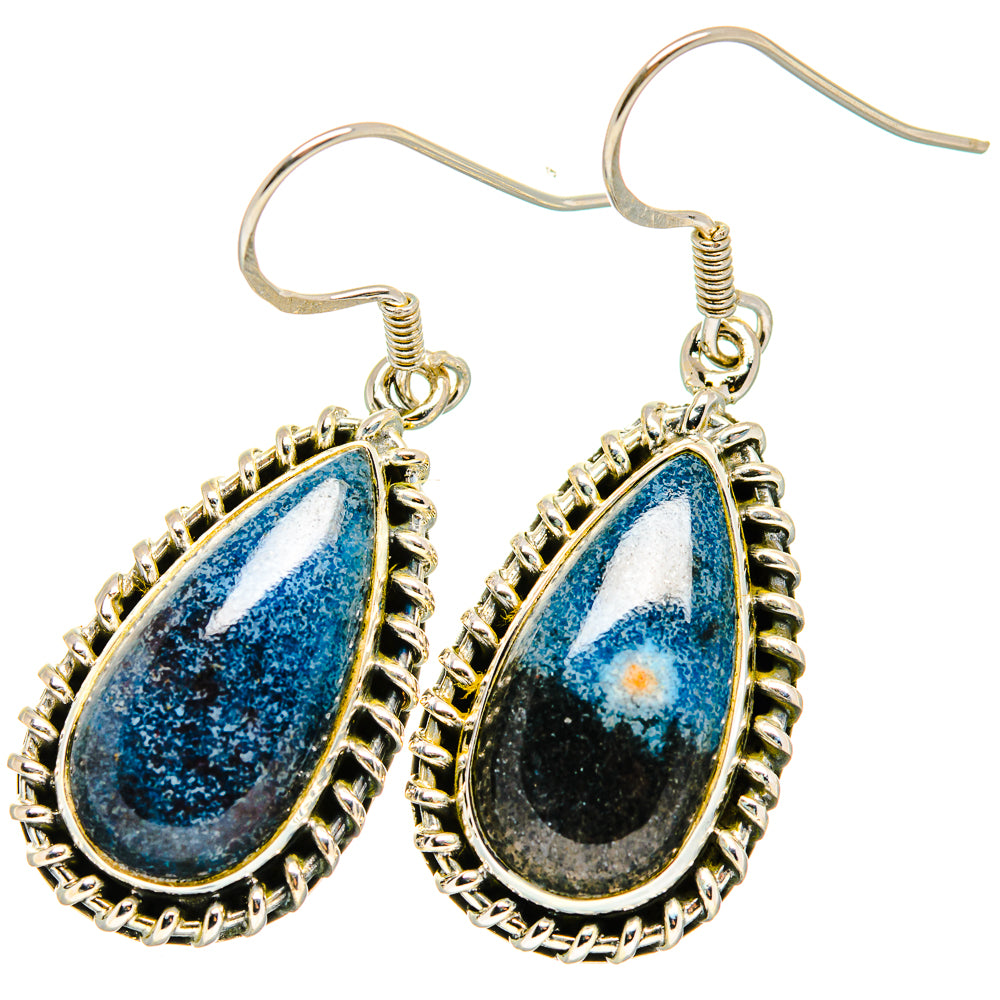Shattuckite Earrings handcrafted by Anasilvercos - EARR421073