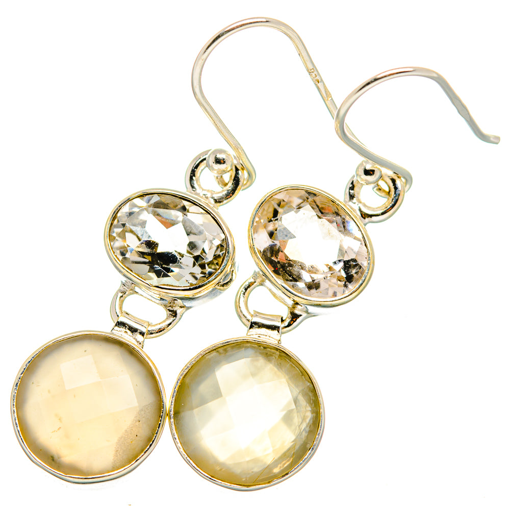 Moonstone Earrings handcrafted by Anasilvercos - EARR421076