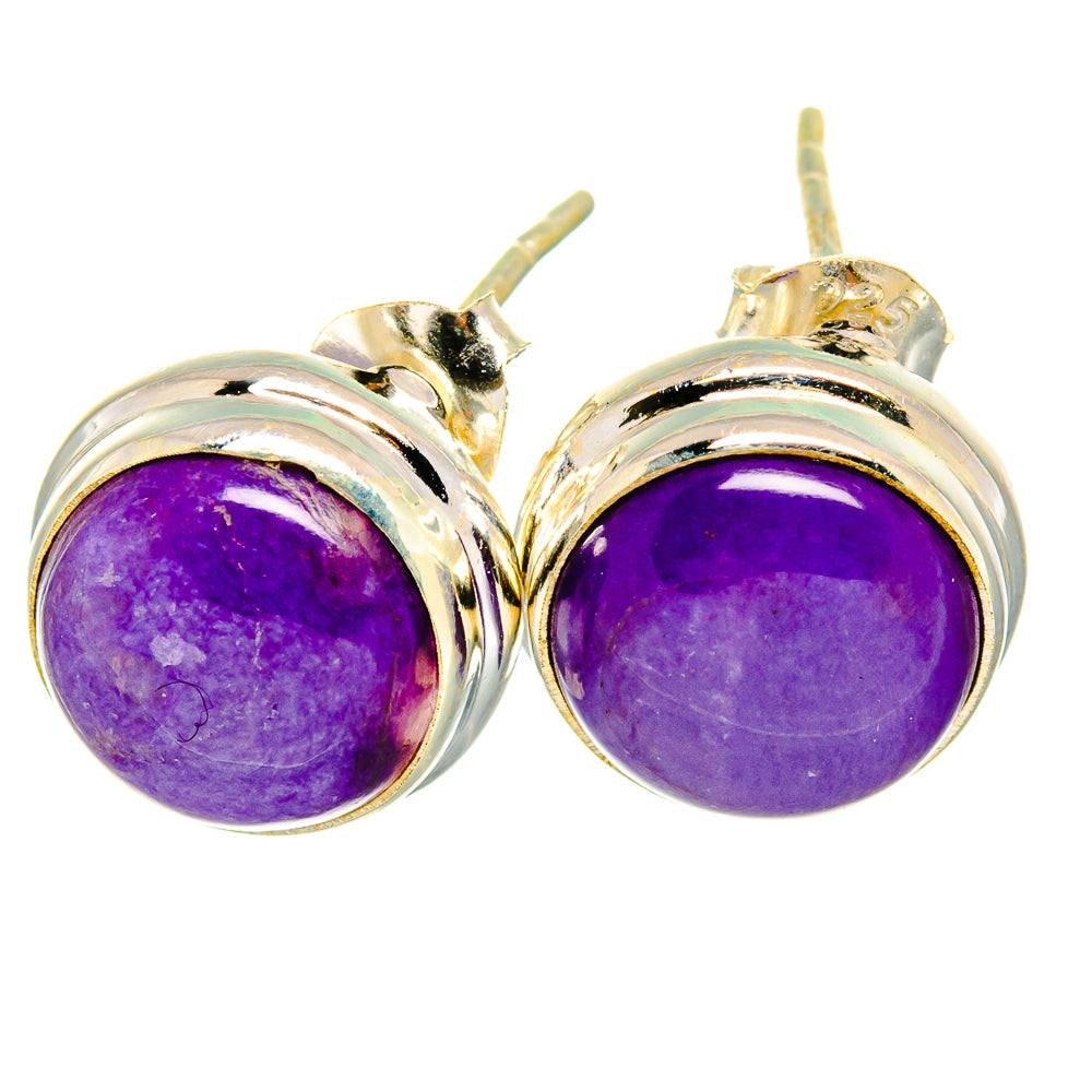 Charoite Earrings handcrafted by Anasilvercos - EARR421085