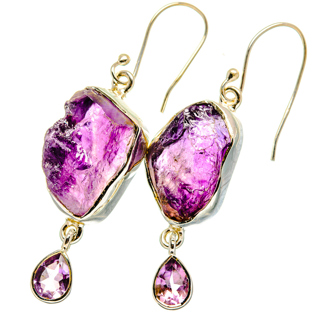 Amethyst Earrings handcrafted by Anasilvercos - EARR421087