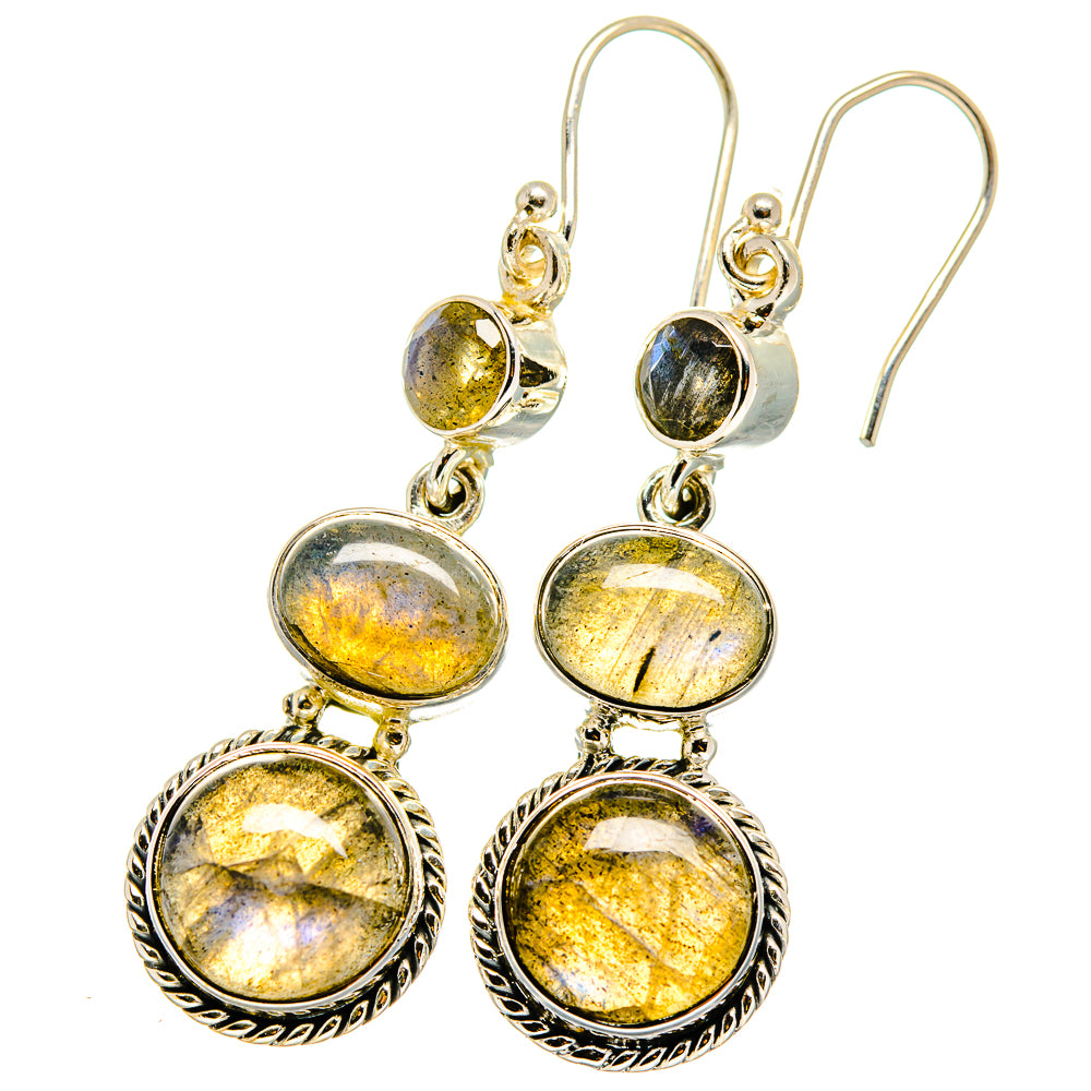 Labradorite Earrings handcrafted by Anasilvercos - EARR421097
