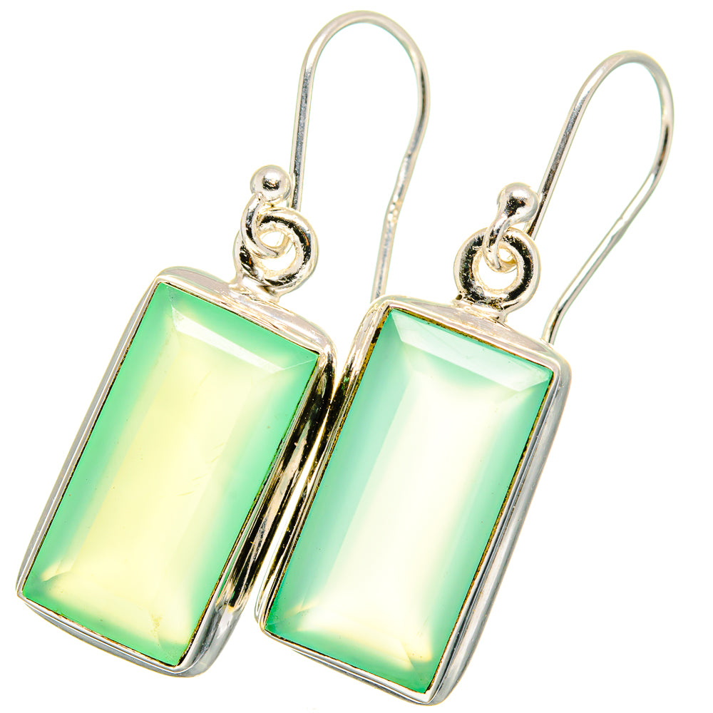 Prehnite Earrings handcrafted by Anasilvercos - EARR421100