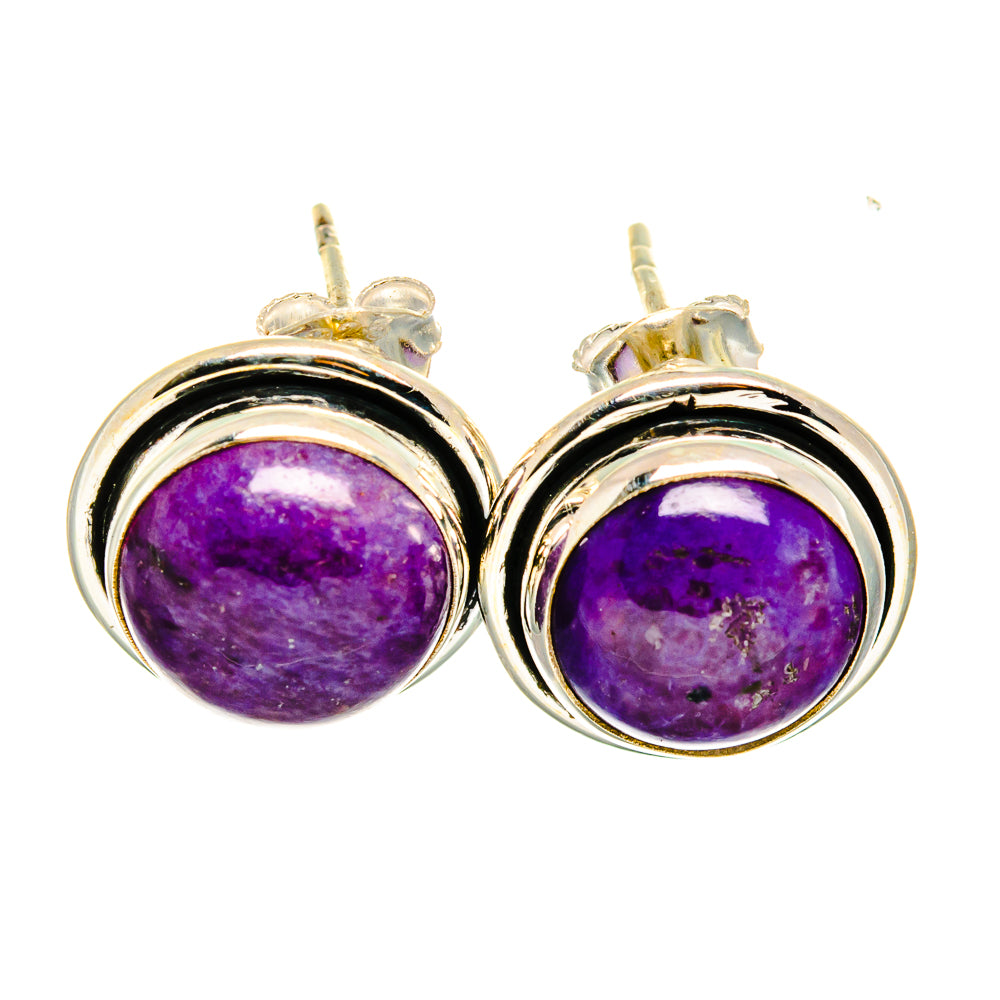 Charoite Earrings handcrafted by Anasilvercos - EARR421114
