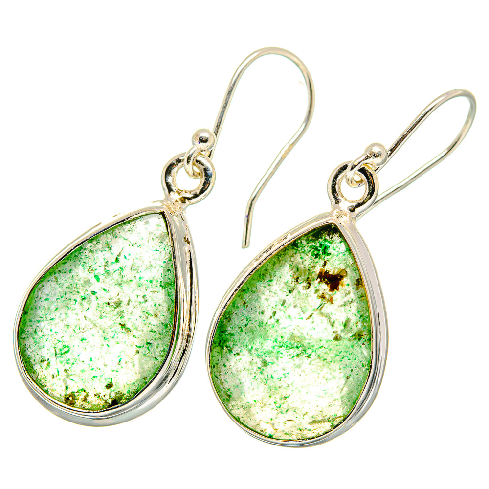 Green Aventurine Earrings handcrafted by Anasilvercos - EARR421116
