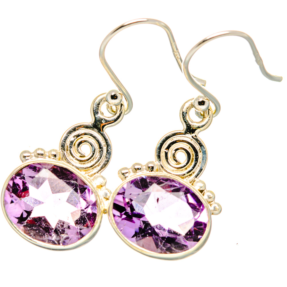 Amethyst Earrings handcrafted by Anasilvercos - EARR421117