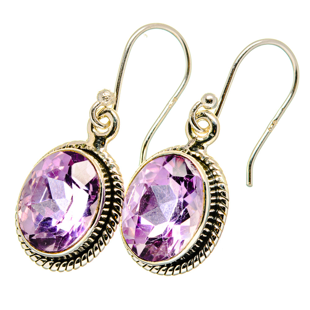 Amethyst Earrings handcrafted by Anasilvercos - EARR421124