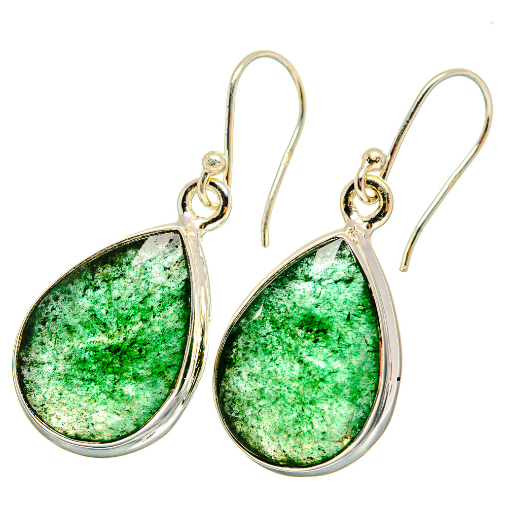 Green Aventurine Earrings handcrafted by Anasilvercos - EARR421141