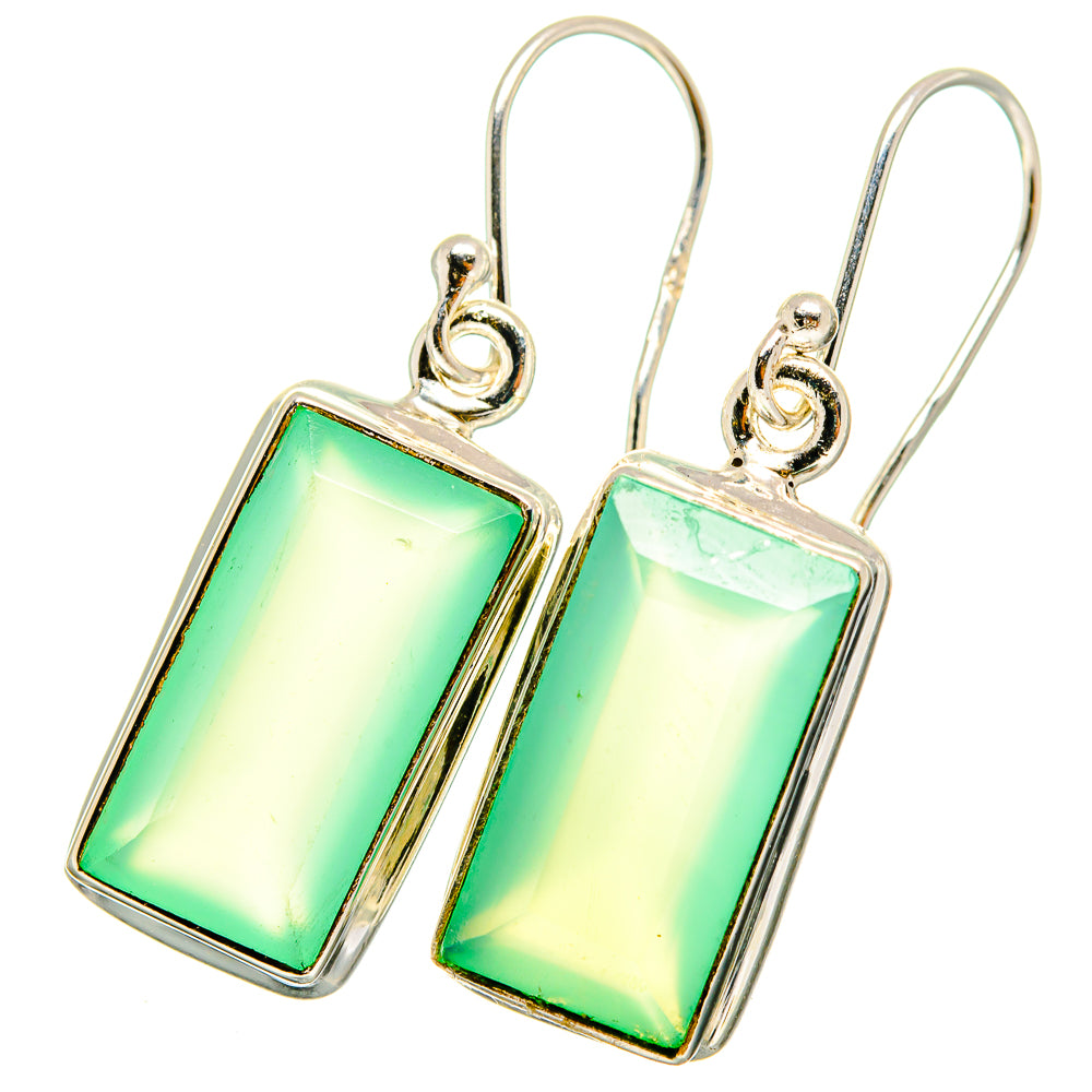 Prehnite Earrings handcrafted by Anasilvercos - EARR421164