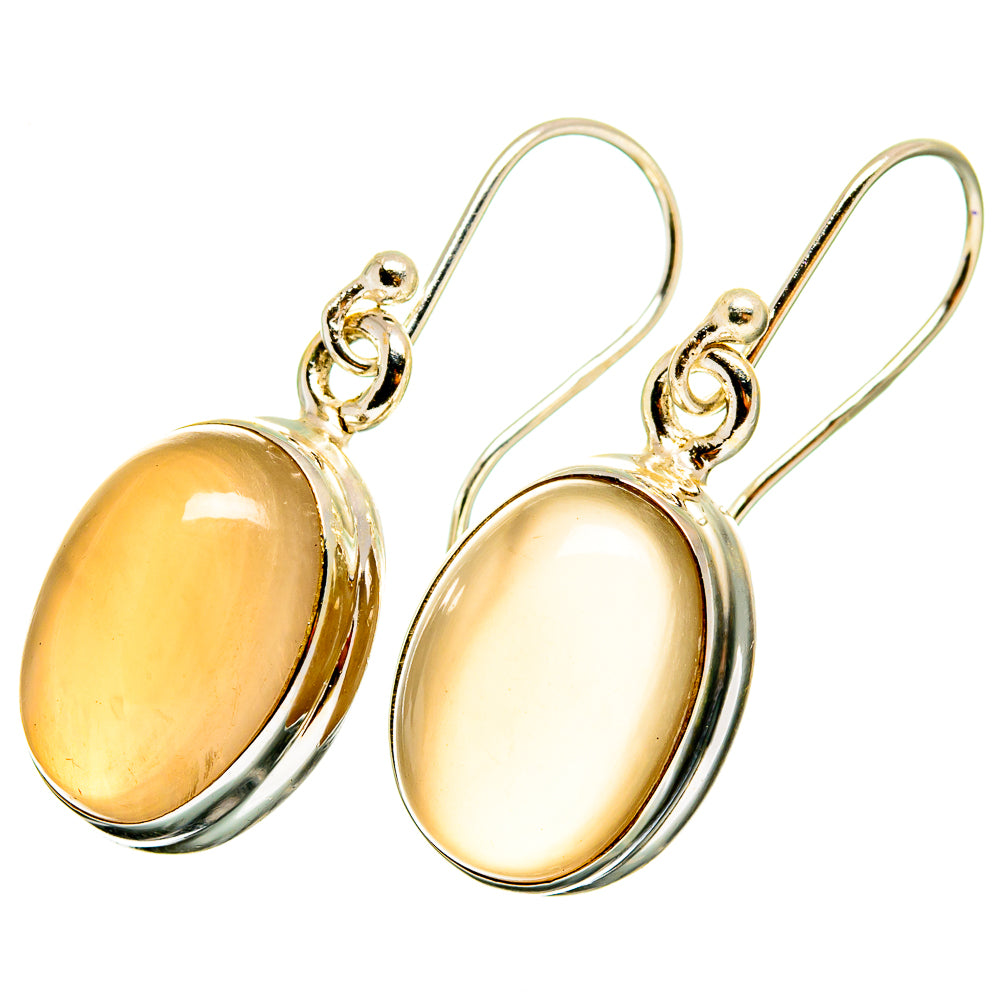 Moonstone Earrings handcrafted by Anasilvercos - EARR421187