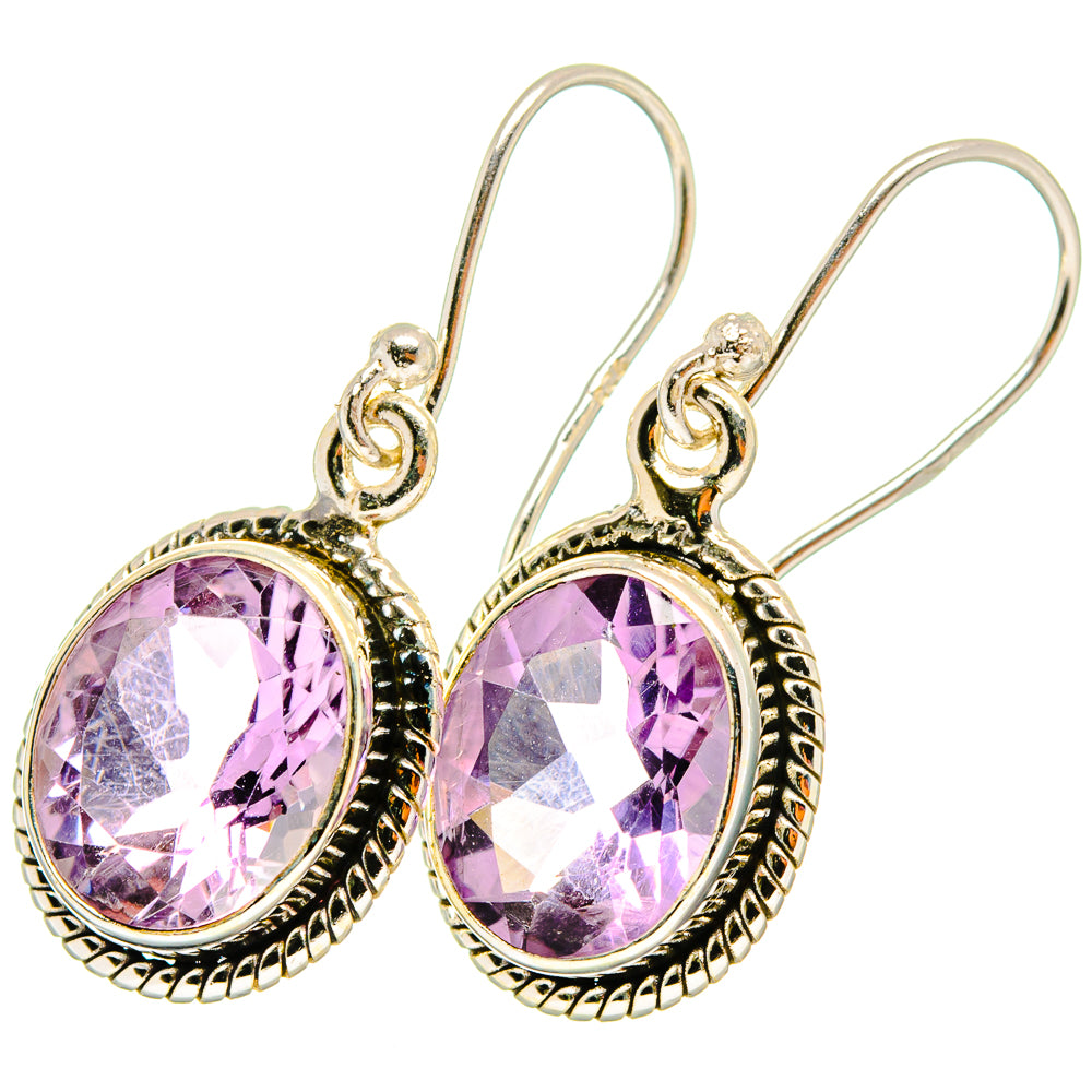 Amethyst Earrings handcrafted by Anasilvercos - EARR421229