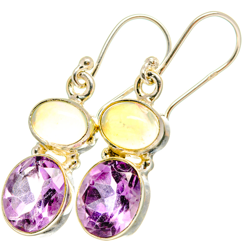 Amethyst Earrings handcrafted by Anasilvercos - EARR421236