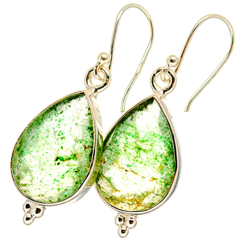 Green Aventurine Earrings handcrafted by Anasilvercos - EARR421241