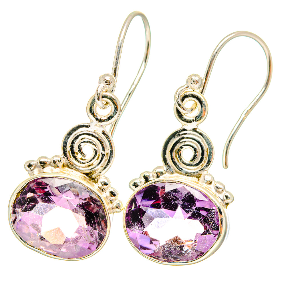 Amethyst Earrings handcrafted by Anasilvercos - EARR421246