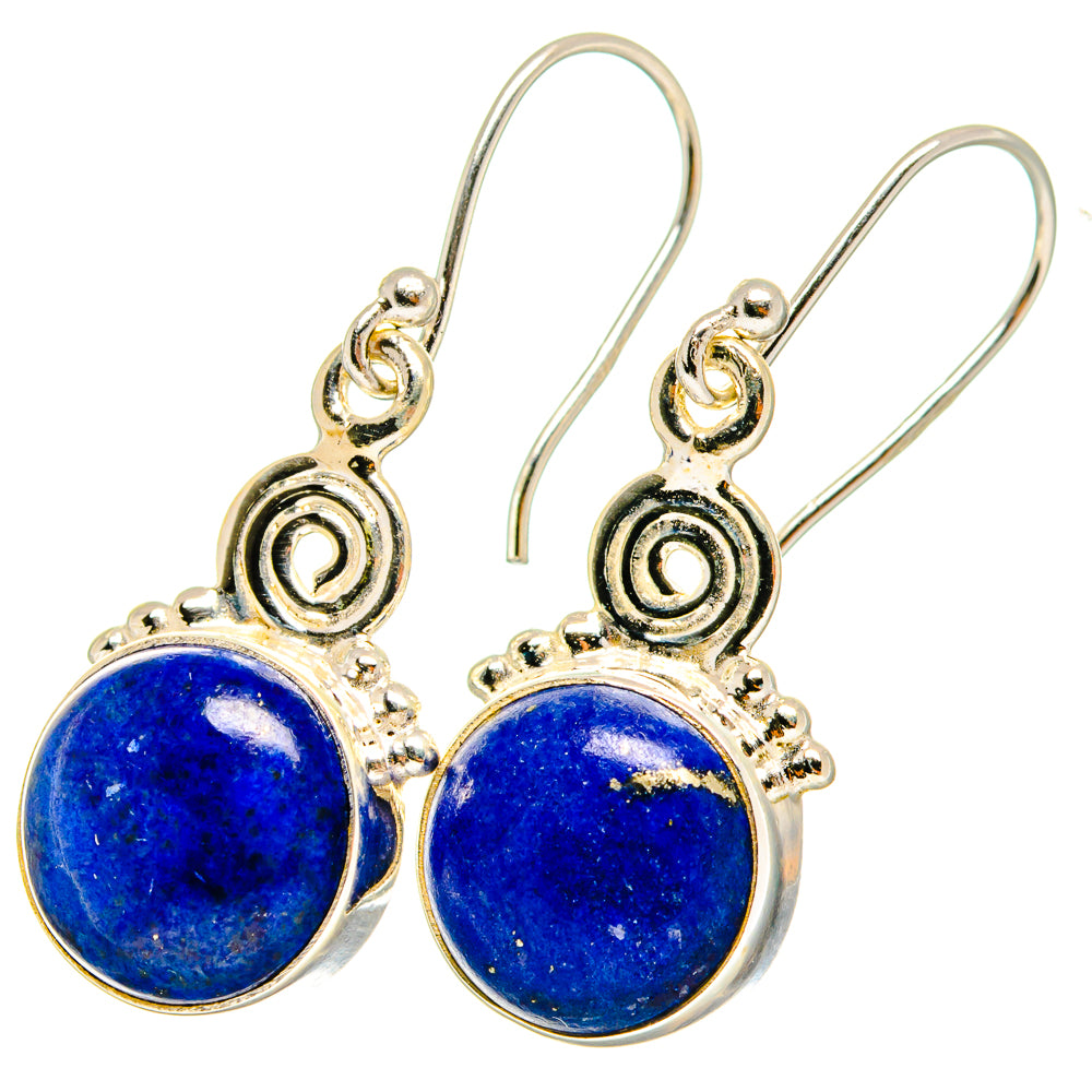 Lapis Lazuli Earrings handcrafted by Anasilvercos - EARR421252