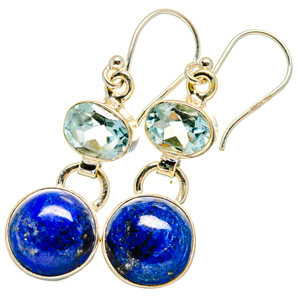 Lapis Lazuli Earrings handcrafted by Anasilvercos - EARR421254