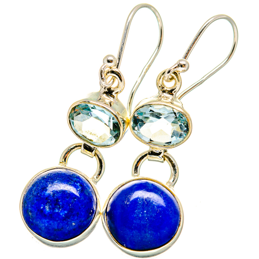 Lapis Lazuli Earrings handcrafted by Anasilvercos - EARR421277