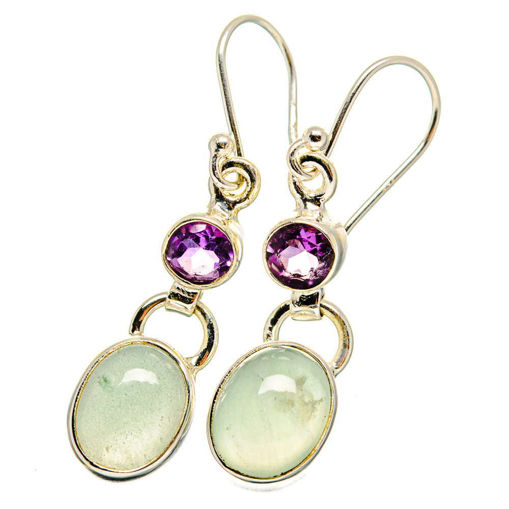 Prehnite Earrings handcrafted by Anasilvercos - EARR421283