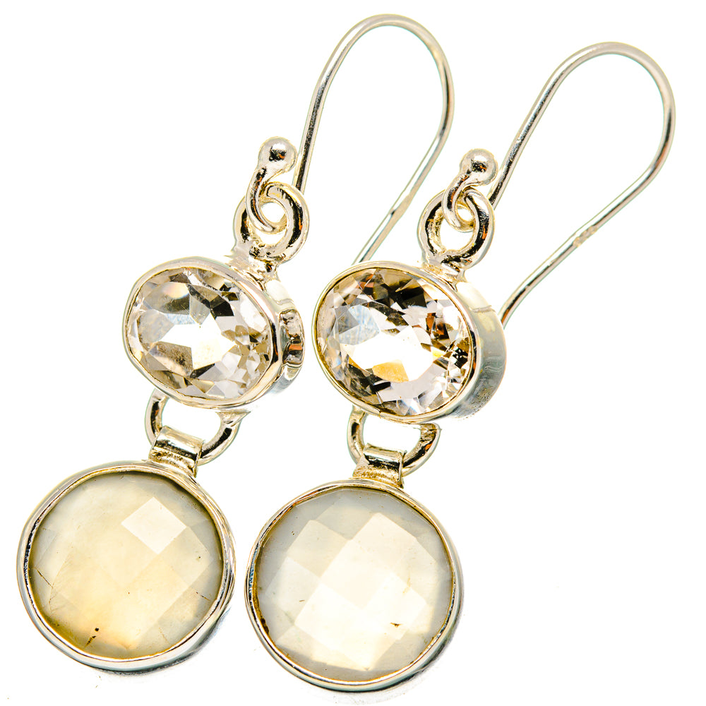 Moonstone Earrings handcrafted by Anasilvercos - EARR421292