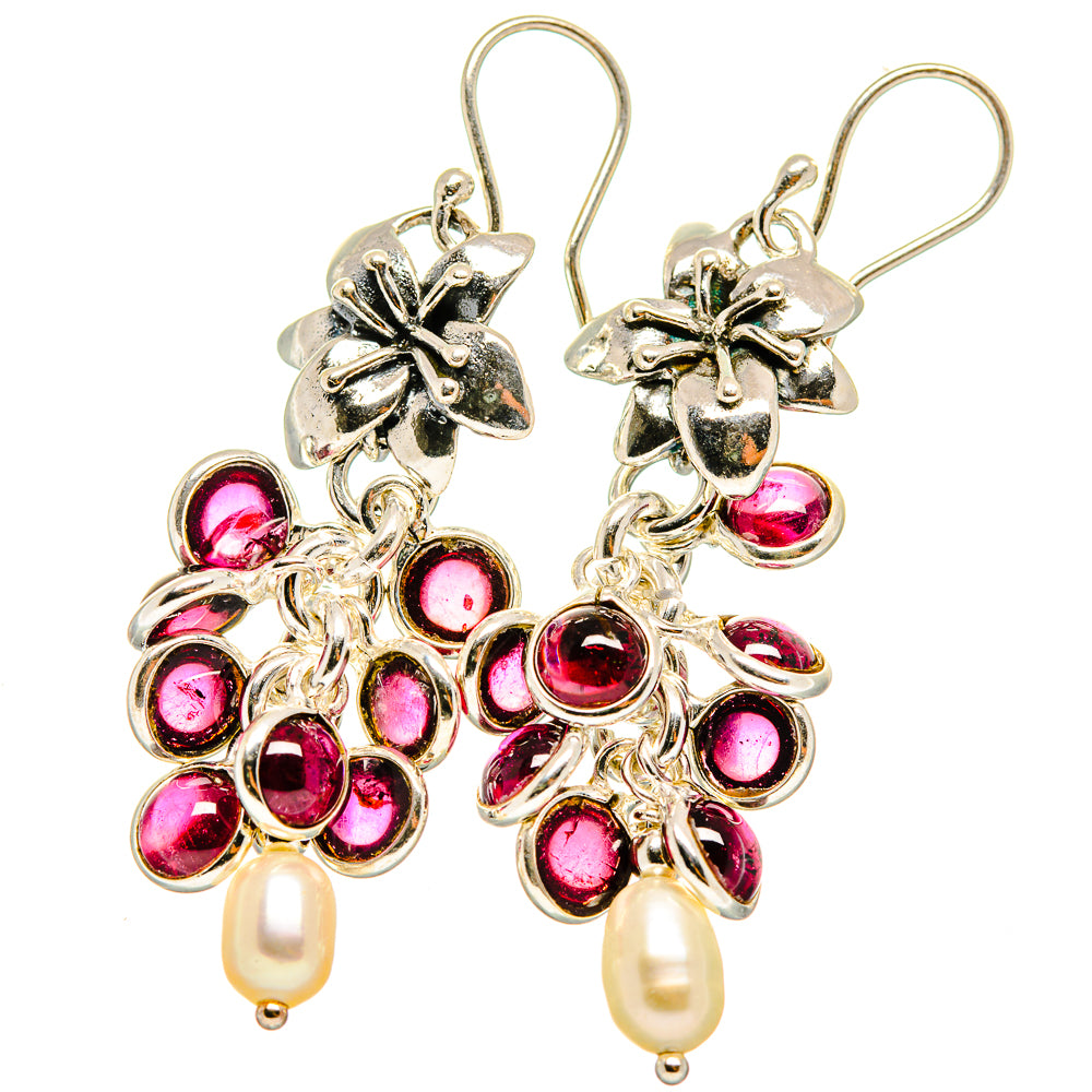 Garnet Earrings handcrafted by Anasilvercos - EARR421299